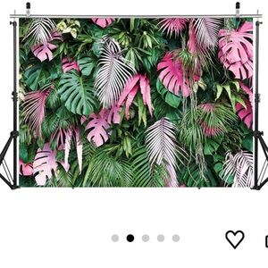 Tropical Greenery Backdrop for parties